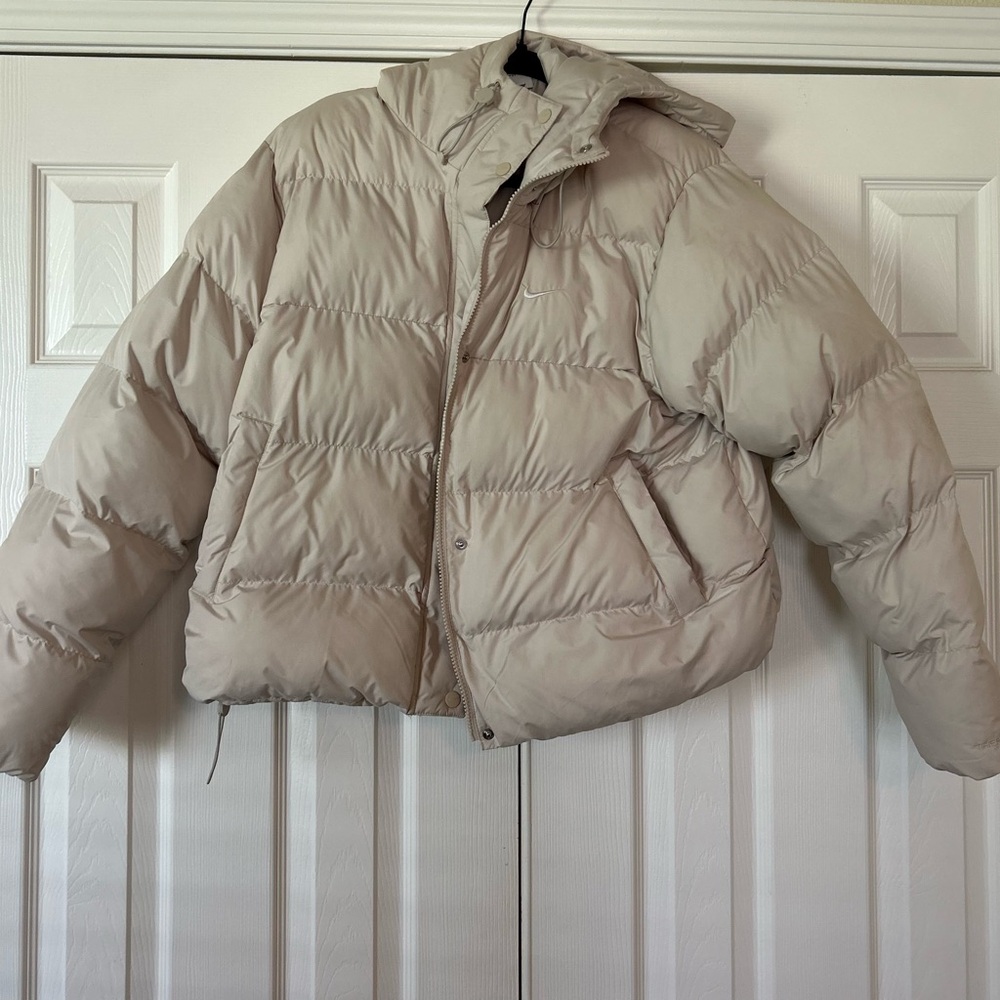 Nike Beige Puffer Jacket
